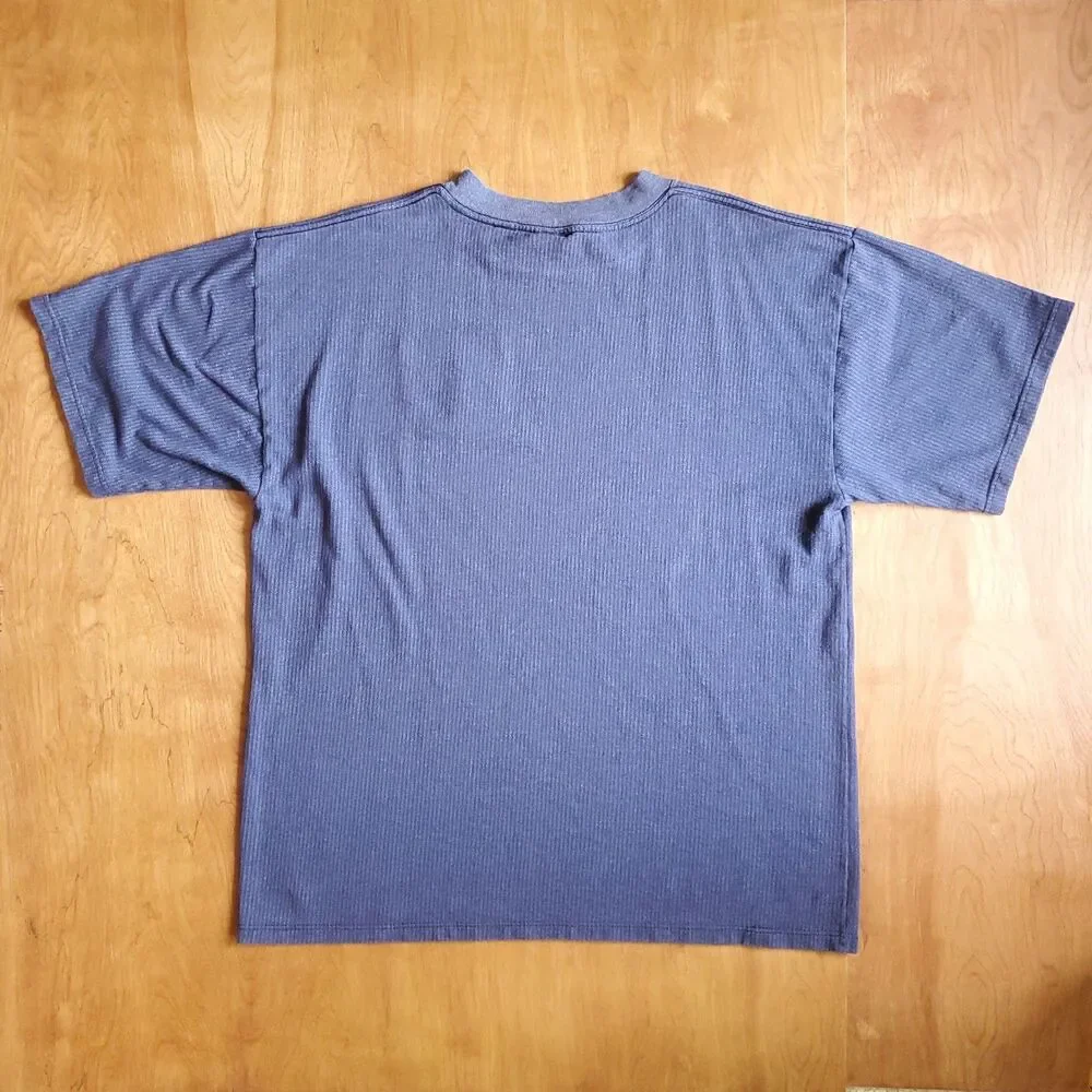 Vintage Yellowstone National Park T Shirt Mens 3X (Fits XL) Blue Stripe Elk - Picture 4 of 8